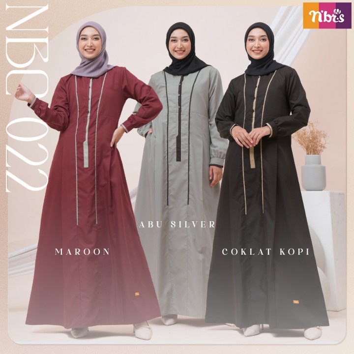 Nibras Gamis NBC 022 / Dress Remaja / Gamis Dewasa / Fashion Muslim