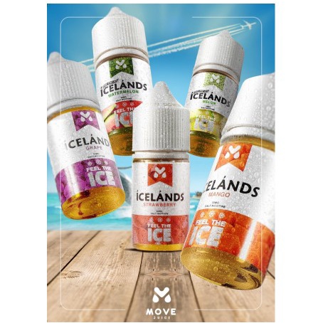 KOLEKSI ICE LAND - MANGO - GRAPE - STRAWBERRY - MELON - WATERMELON