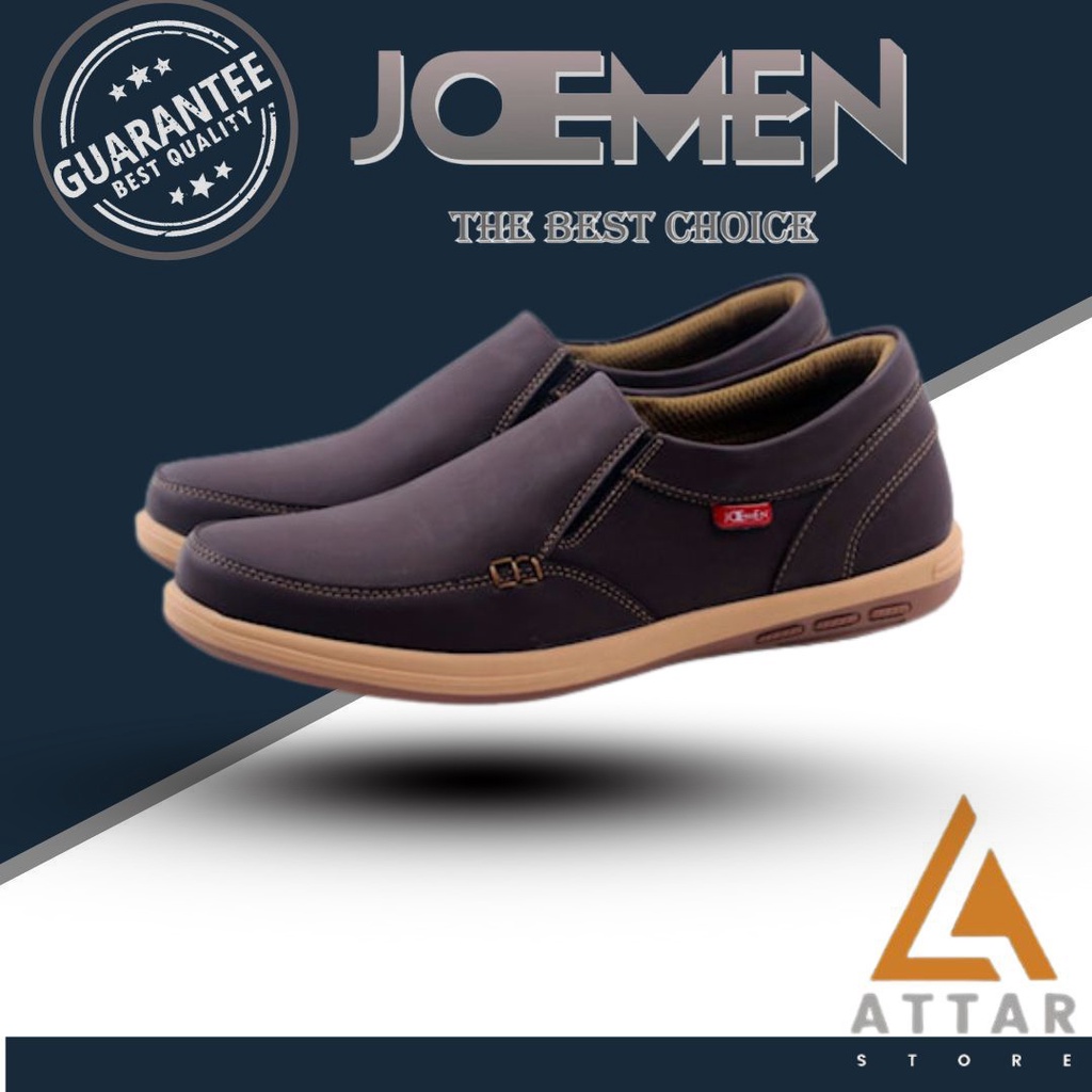 Sepatu Shoes Spatu Slip On Sneakers Kulit Casual Kerja Santai Sekolah Kuliah Jalan Jalan Main Kondan