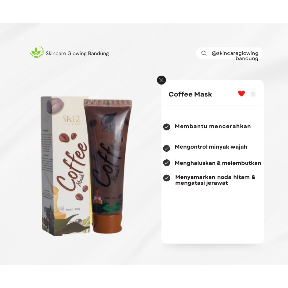 Coffee Mask SR12 Masker Kopi Masker Wajah Kopi Menghilangkan Flek Hitam Masker Scrub Wajah Krim Penghilang Flek Hitam Cream Flek Hitam Membandel Scrub Muka Masker Flek Hitam Peeling Mask Scrub Wajah Srub Wajah Scrub Peel Wajah Peeling Scrub