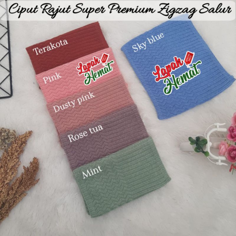 Ciput Rajut Super Premium Zigzag Salur