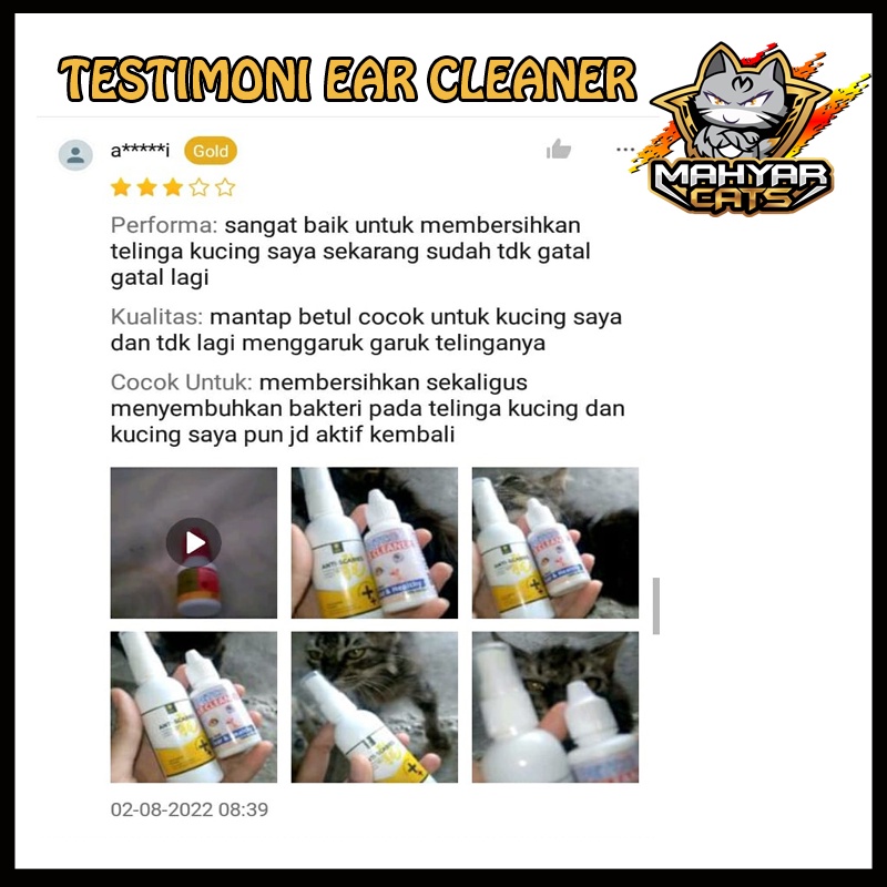 EAR CLEANER Pembersih Kotoran Telinga Kucing infeksi bau telinga Kucing Pet Ear Cleaner by Petco 30 ML Perawatan Kucing Tetes Obat Tetes Earmites clever solutions for cat