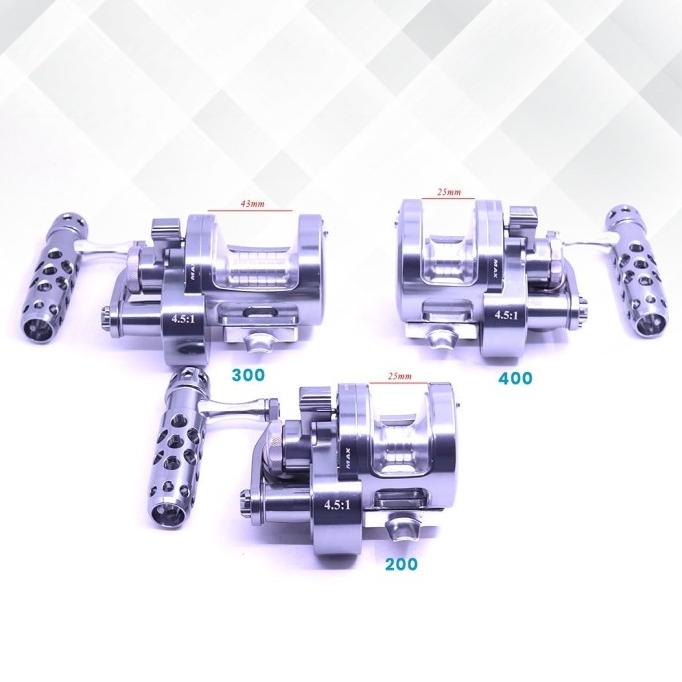 REEL DAIDO JIGKING OVERHEAD METAL BODY UKURAN 200-400