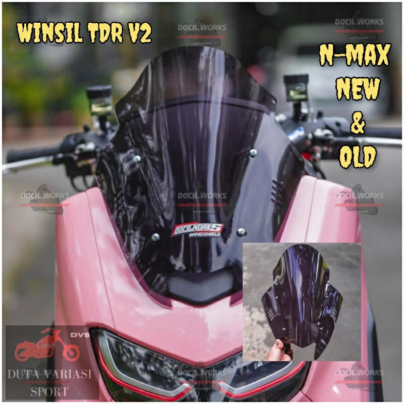 Visor Windshield TDR Model Sirip Nmax New 2020-2022 Windshield Nmax Old 2015-2019