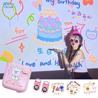 Mini Birthday Projector/Happy Birthday Projector/Proyektor Mini Ulang Tahun Portable Cute Birthday Gift