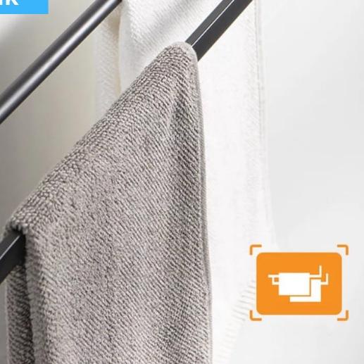 RAK DINDING GANTUNGAN HANDUK KAMAR MANDI SERBAGUNA TEMPAT PENYIMPANAN HANDUK KAMAR MANDI STEINLESS S