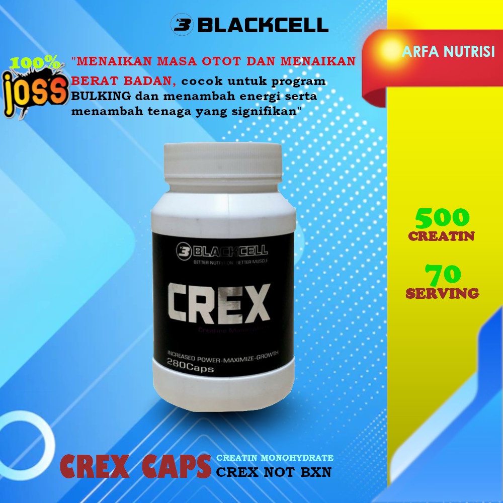 Blackcell Black Crex creatine 280 kapsul crex not Bxn - CREATIN CREATIN CREATIN,BLACKCELL CREX CREAT