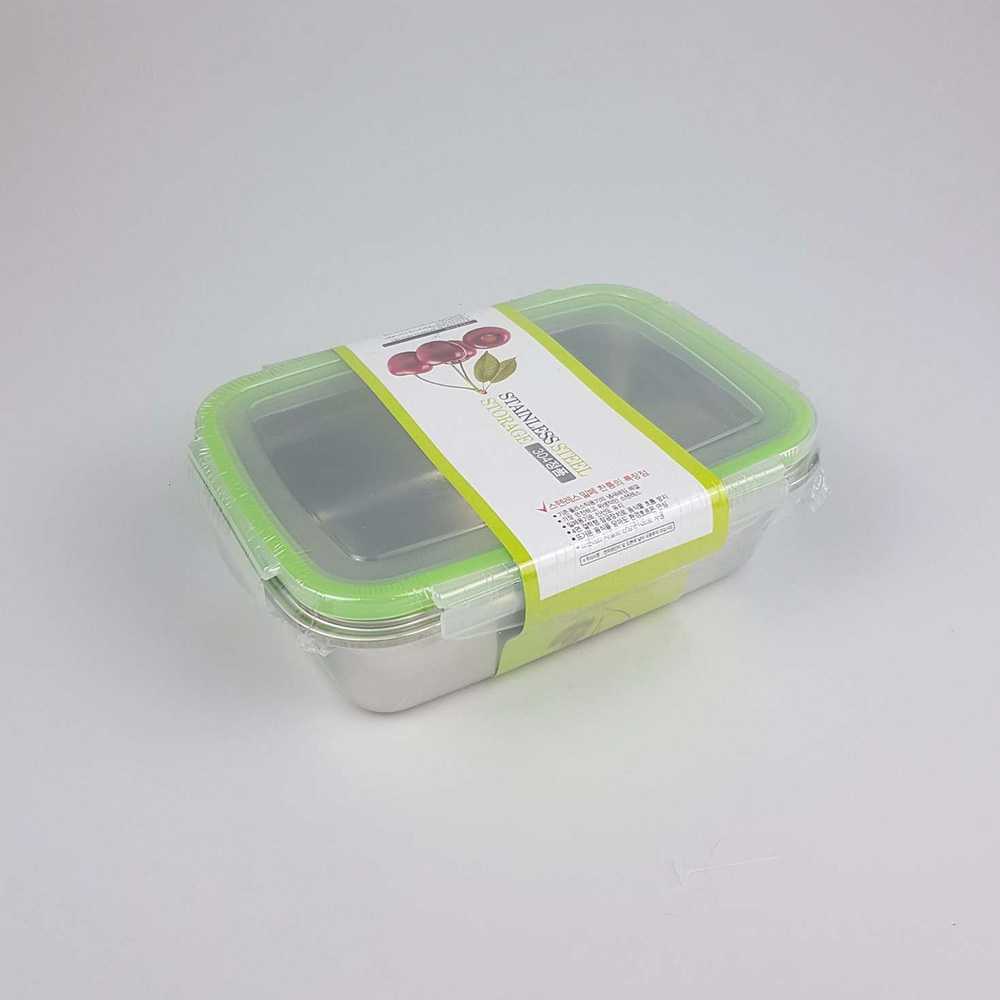 Kotak Bekal Makan Bento Lunch Box Stainless Steel - KT046