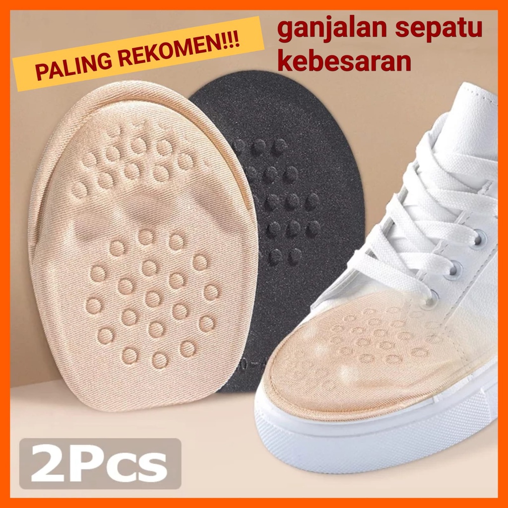 ISI SEPASANG INSOLE PENGGANJAL SEPATU KEBESARAN GANJALAN SEPATU BANTALAN DEPAN SNEAKERS SOL DALAM SEPATU