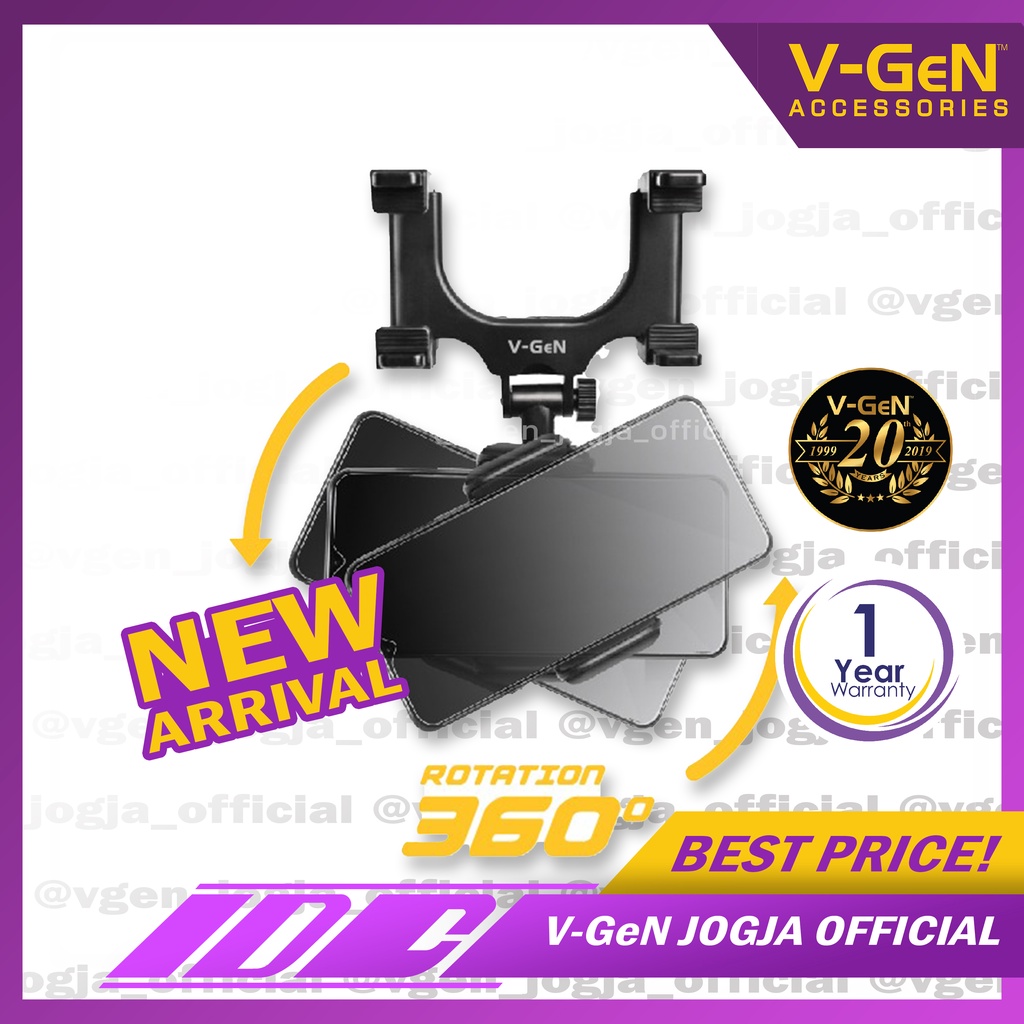 Car Holder V-GeN VHL-24 Rear View Holder Hanpdhone 360° V-GeN