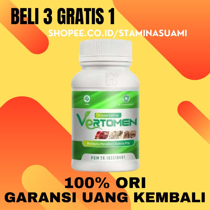 Vertomen Original Asli Obat Herbal Penyubur Sperma Pria 100% Manjur