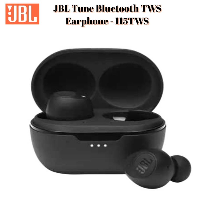 JBL Original Product Tune Bluetooth TWS Earphone - 115TWS Garansi Resmi 1 Tahun