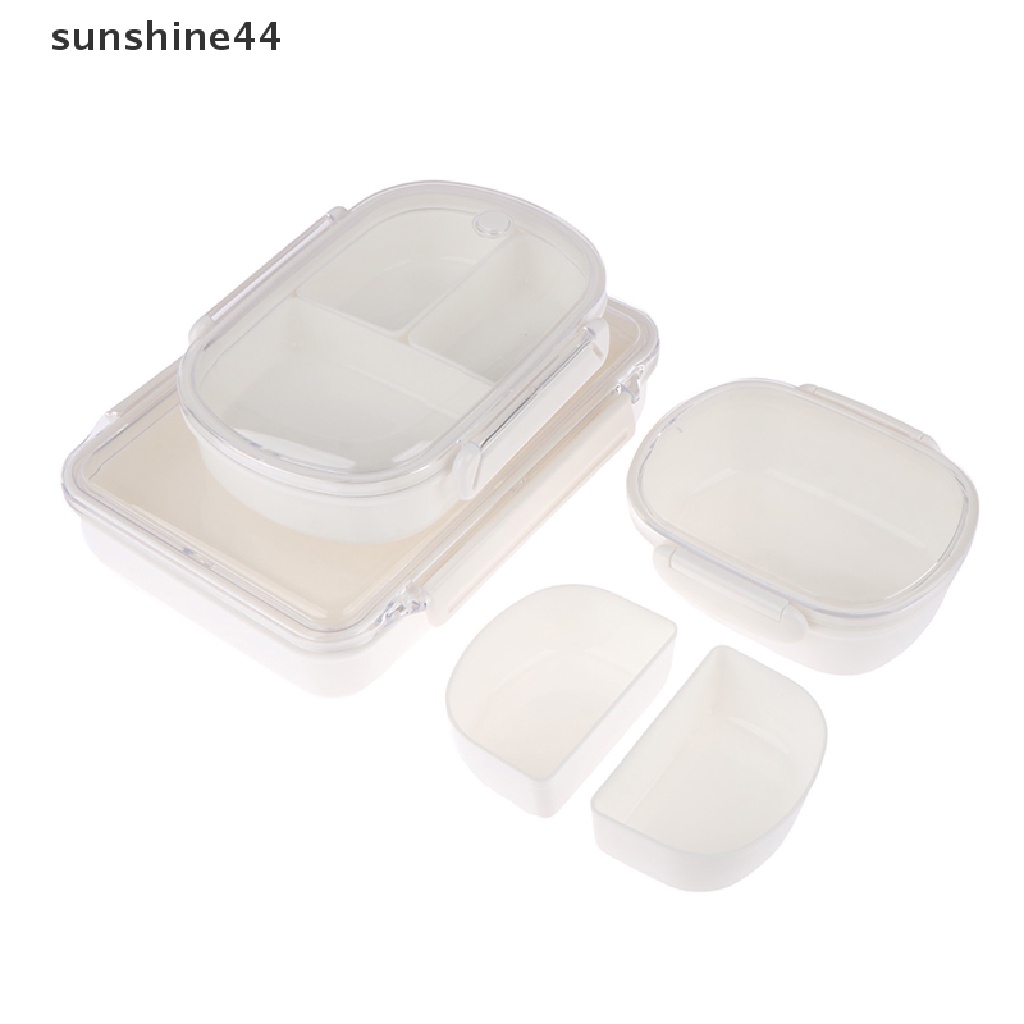 Sunshine Kotak Makan Bento Dengan Kompartemen Dapat Dilepas Untuk Microwave / Kulkas