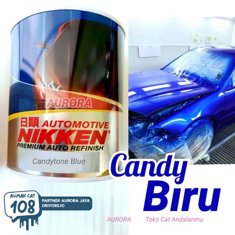 

CAT NIKKEN CANDYTONE BLUE 200ML CANDY BIRU NIKEN duco duko diko motor mobil sepeda