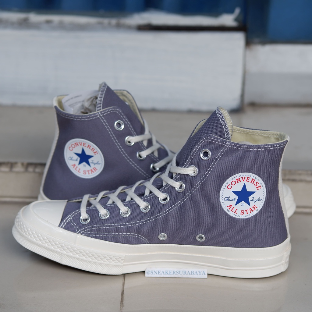 Converse Chuck Taylor 1970s Hi x CDG &quot; Steel Gray &quot; CT 70 CT 70s