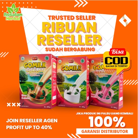 SUSU KAMBING ETAWA GOMILK plus Herbal daun kelor 200 gram