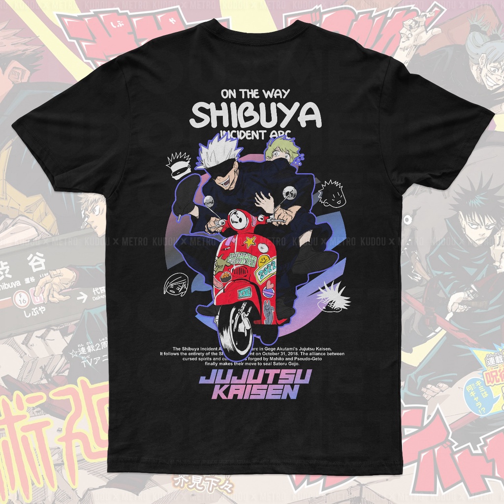 Tshirt Jujutsu On The Way Shibuya Arc Anime Manga One Jujutsu Kaisen Premium Unisex