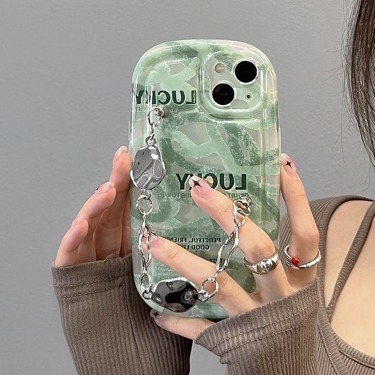 Case Motif Graffiti Warna Hijau Untuk iPhone 12 13 11 Pro Max X Xs Max Xr ehvx