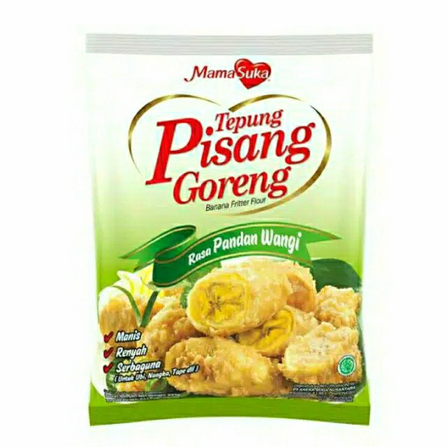 

MAMASUKA Tepung Pisang Goreng PANDAN Banana Fritter Flour Mama Suka