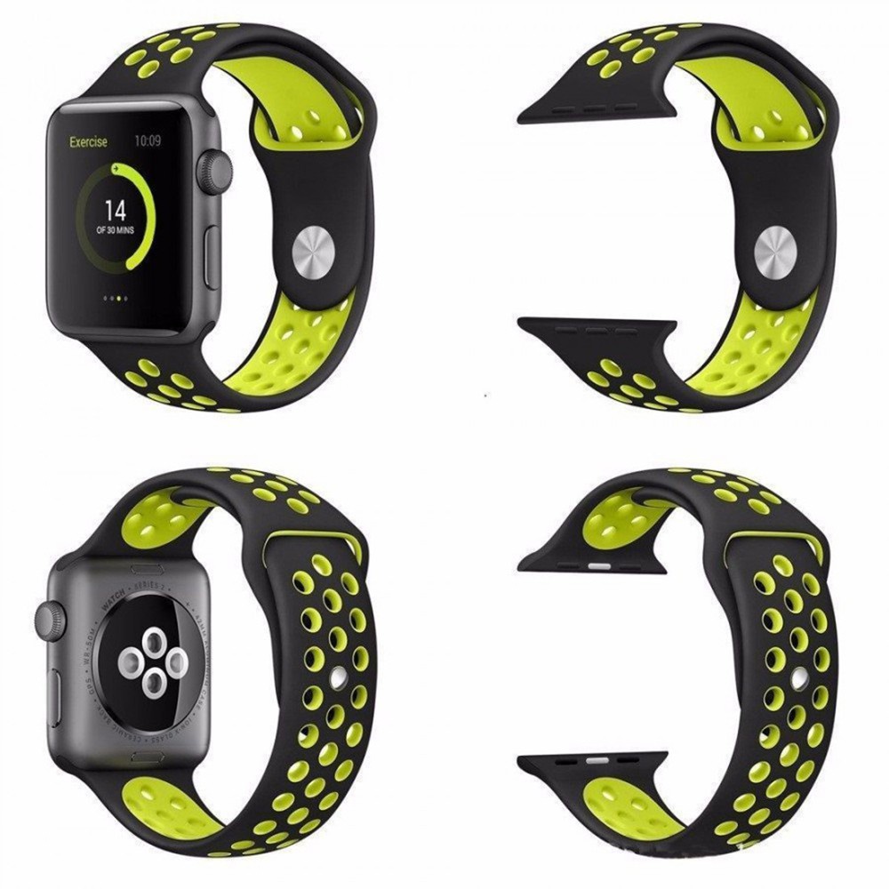 Strap Apple Watch Nike Series / Strap Silicone Nike Iwatch / Tali Jam Tangan Apple / Strap Apple Watch Sport