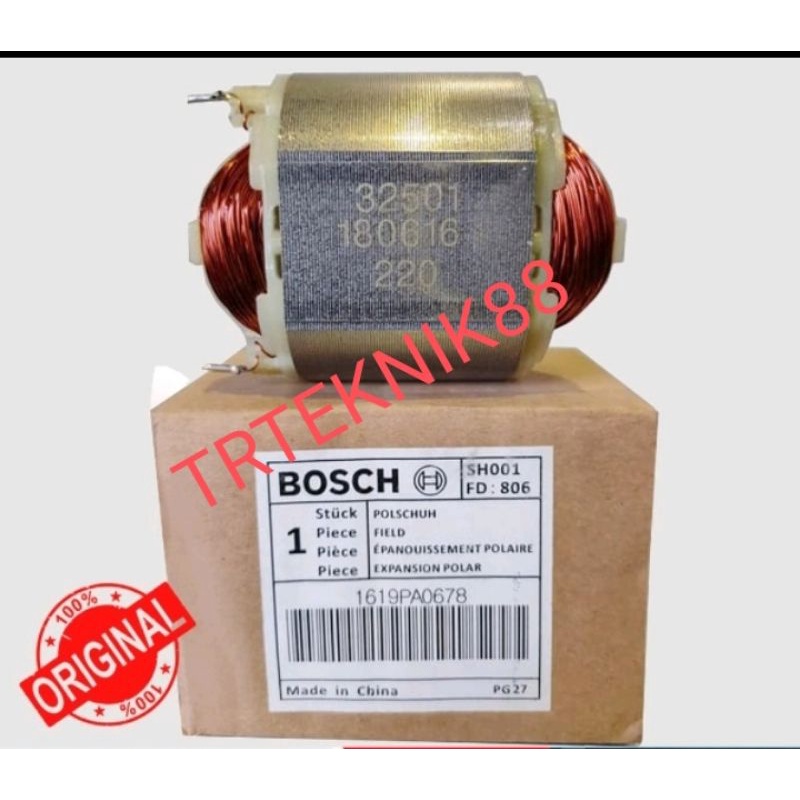 ORIGINAL FIELD/STATOR RUMAH MESIN BOR BOSCH TIPE GSB 550 / GSB 550 RE/ GSB 1300