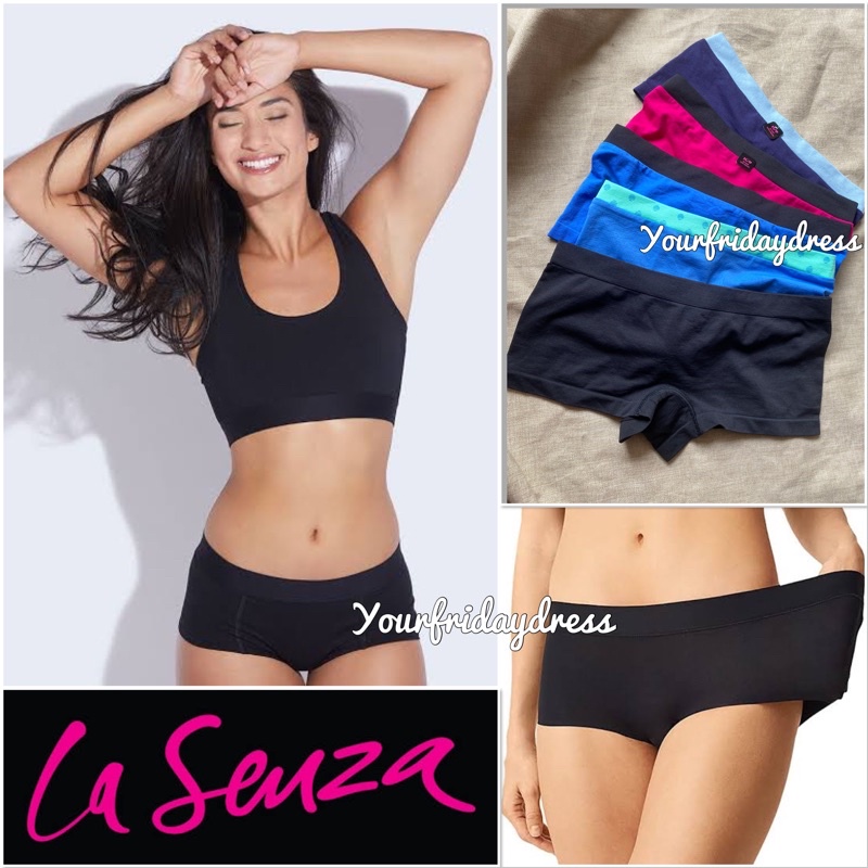 LASENZA Comfort Soft Seamless Boyshort Panty #19 PLAIN Basic Heather Ultrasoft Modal Panties Underwe