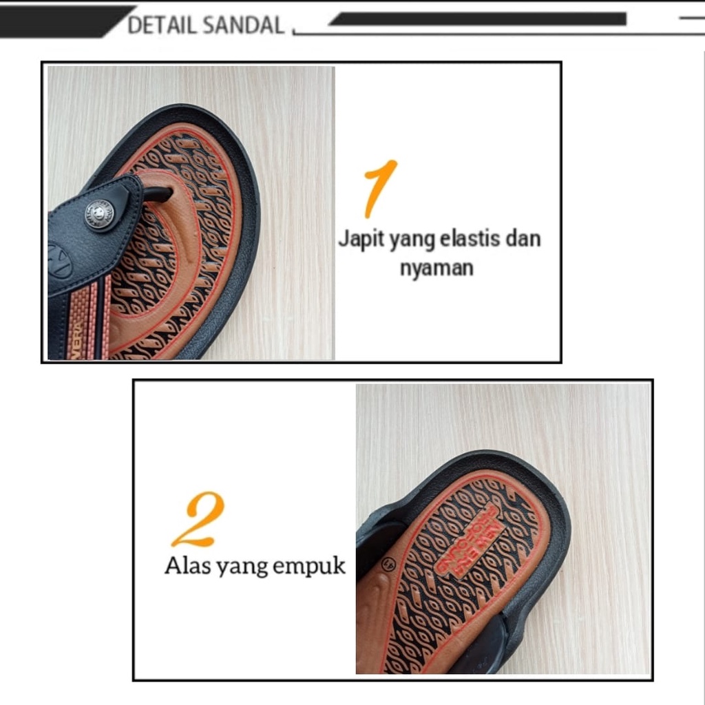 gos NEW ERA MB 8015 PROFOUND Sandal Jepit Karet Batik Laki Laki 39-43