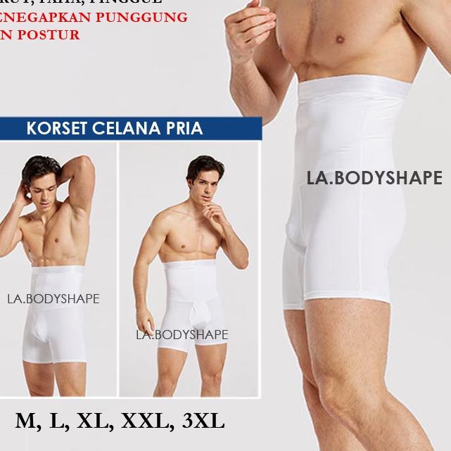 Terbaru  Korset celana pria / korset pelangsing perut dan paha waist thigh / korset celana paha cowo