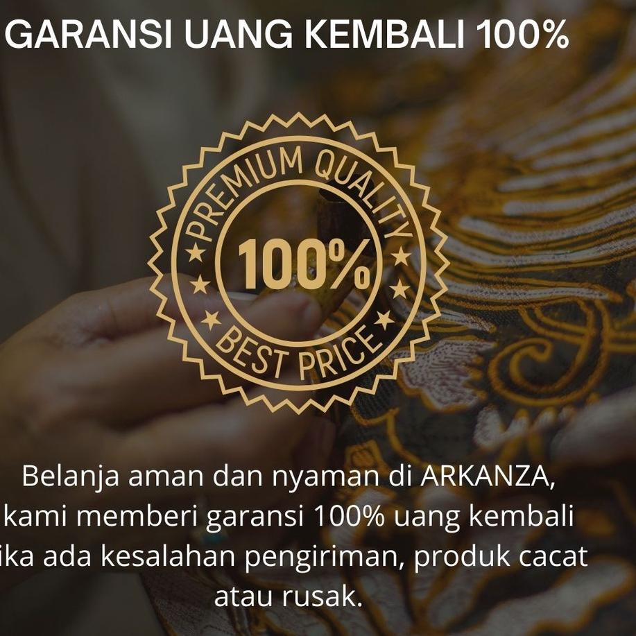 Murah BATIK ARKANZA Motif DEWANAGARI Hem Atasan Kemeja Baju Batik Pria Cowok L Laki Slimfit Full Lap