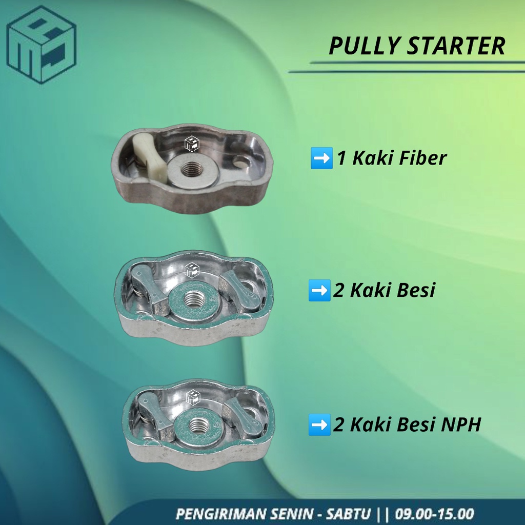 TU26 - PULLY PULY PULI, ANGKOK STATER Tarikan Engkol 2 PAWL ALUMUNIUM TU26 mesin semprot sprayer gen