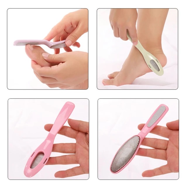 Alat Perawatan Kaki Penghilang Kulit Mati Penggosok Sikat Penghalus Kulit Kaki Keras Kasar Pedicure Foot Care Dead Skin Scrapper Stainless Steel