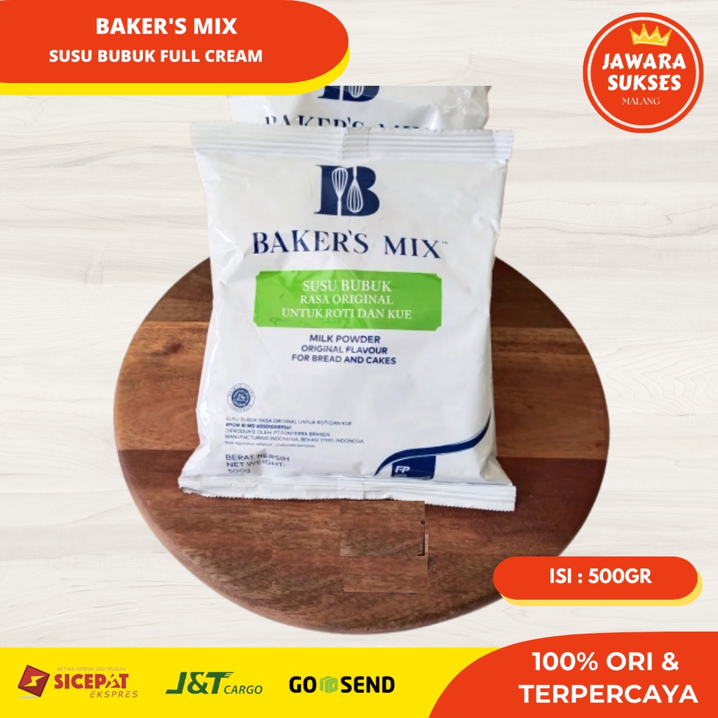 

Baker's Mix Full Cream 500gr | Susu Bubuk untuk kue Full krim Bakers Mix