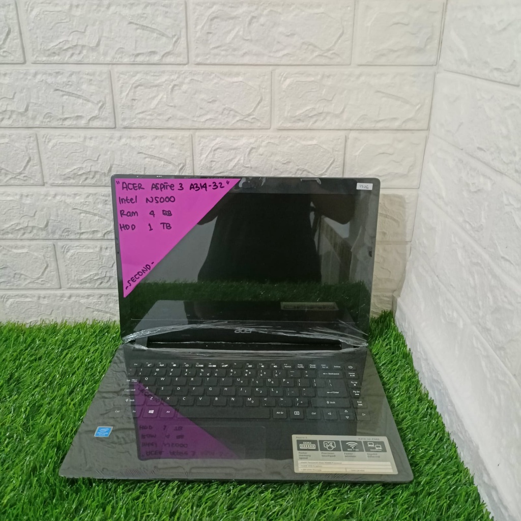 ACER ASPIRE 3 A314-32 INTEL N5000 RAM 4GB HDD 1TB 14 INCH