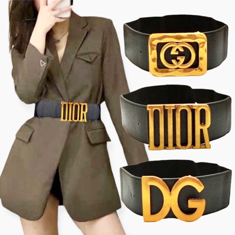 UP PROMO Belt wanita / Tali pinggang / Ikat pinggang wanita karet obi import elastik 7cm 00435-00454