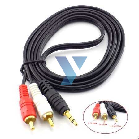 Kabel Audio Jack 3.5mm to RCA Male 2m - RC3501 ( Al-Yusi )