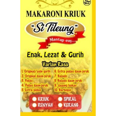 

KodeQ6c6B--Makaroni kriuk kemasan 1 ball isi 5kg.makaroni kriuk si tileung.cemilan pedas