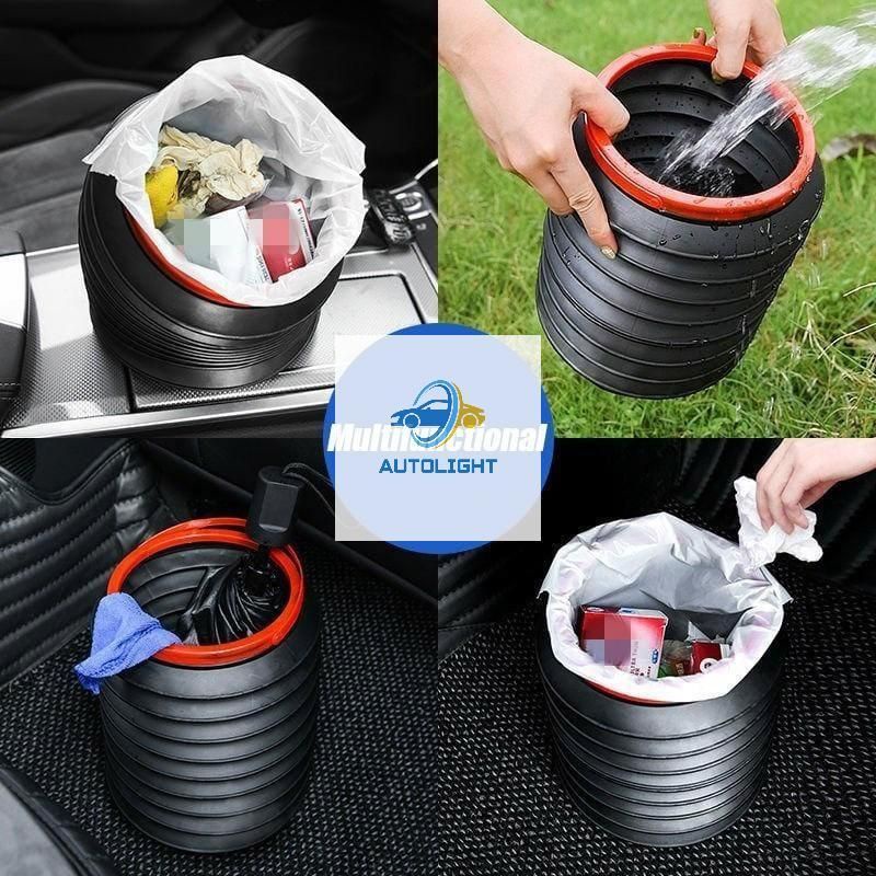 Tempat Penyimpanan Lipat Sampah Tong Air Mobil Multifungsi Sampah mobil