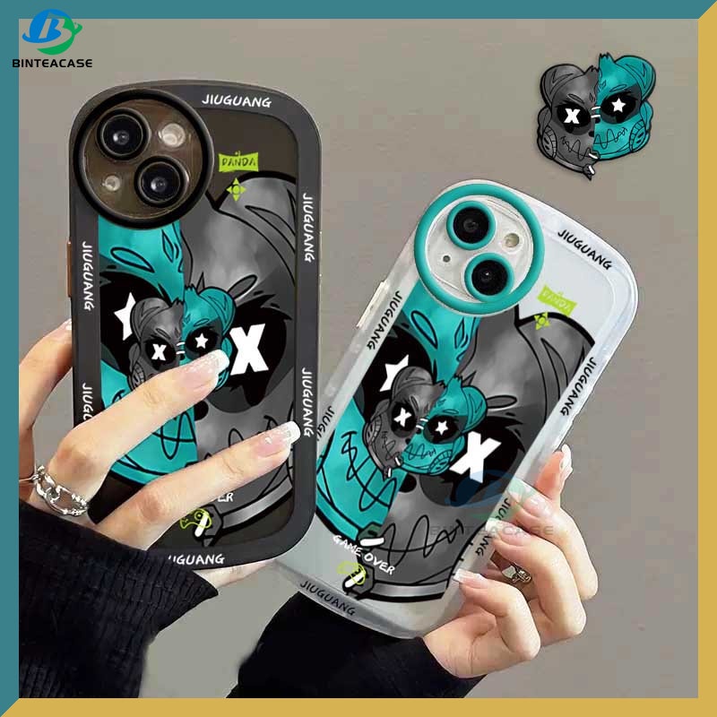 Casing TPU OPPO A57 2022 A15 A16 A16K A54 A53 A12 A5S A7 A3S A12E A31 A52 A83 A92 A37 F7 F9 A1K F1s Motif Beruang