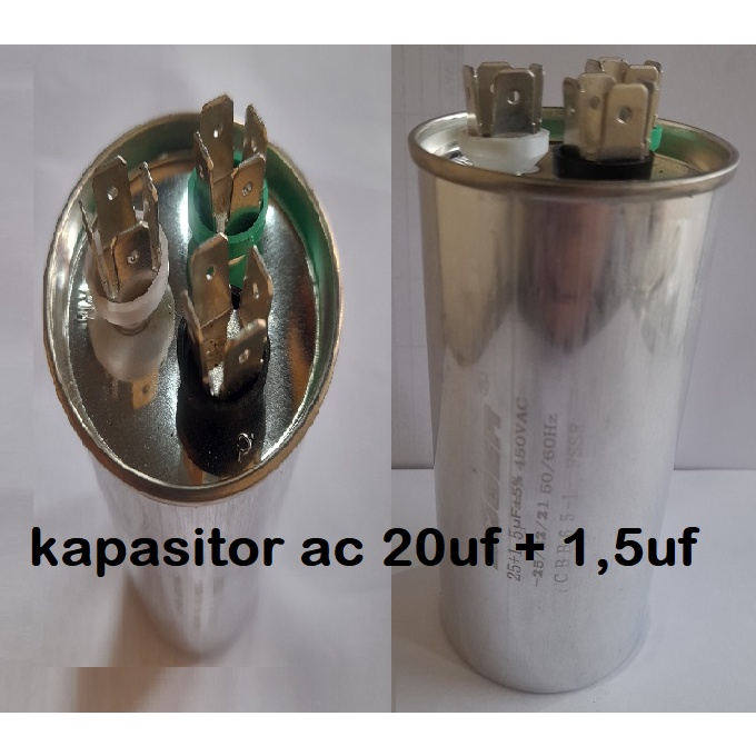 kapasitor ac 25uf + 1,5uf kaki 3