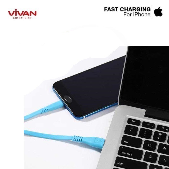 VIVAN CSL100 Kabel data Lightning 2.4A Fast Charging Data Cable for Iphone 1M