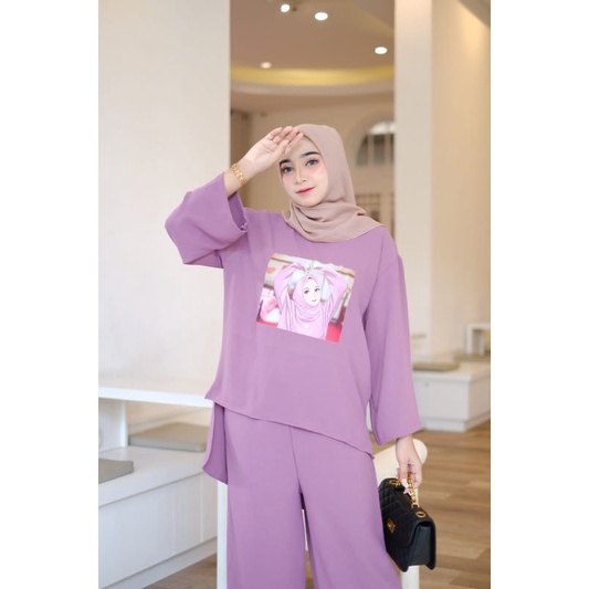 SETELAN WANITA - ONE SET CRINKLE BEST SELLER LD 105 - 110