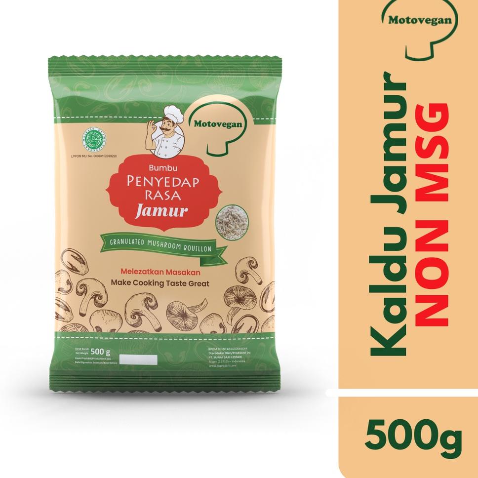 

✨TERBARU✨ Motovegan Kaldu Jamur Penyedap Rasa Non Msg 500 Gram !!