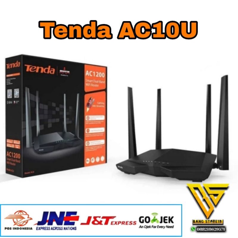 Jual Tenda AC10U AC1200 Smart Dual Band Gigabit Wireless Router Shopee Indonesia