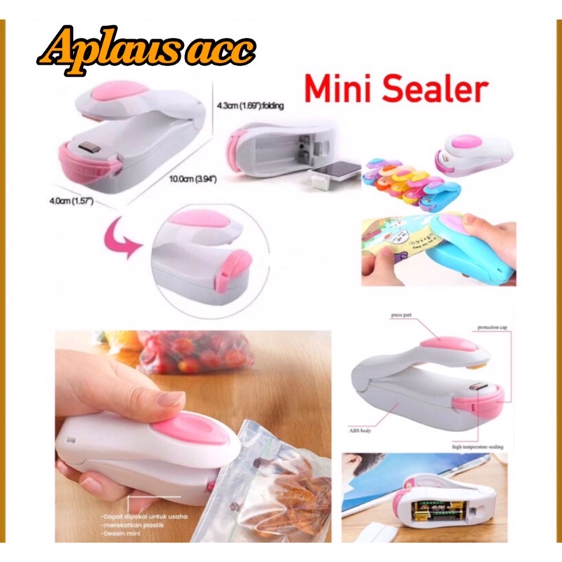 Mini Sealer Pengemas Makanan Alat Mini Hand Sealer Perekat Plastik