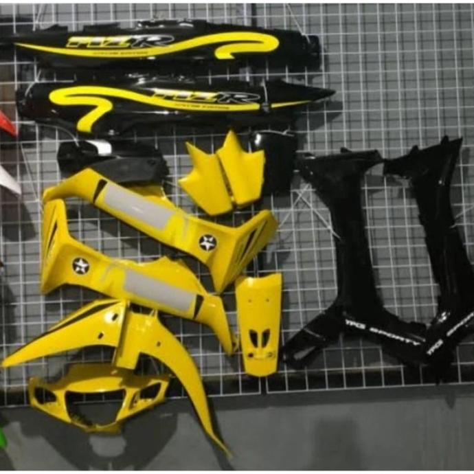 TERMURAH BODY HALUS FIZ R FULL SET WARNA HITAM KUNING