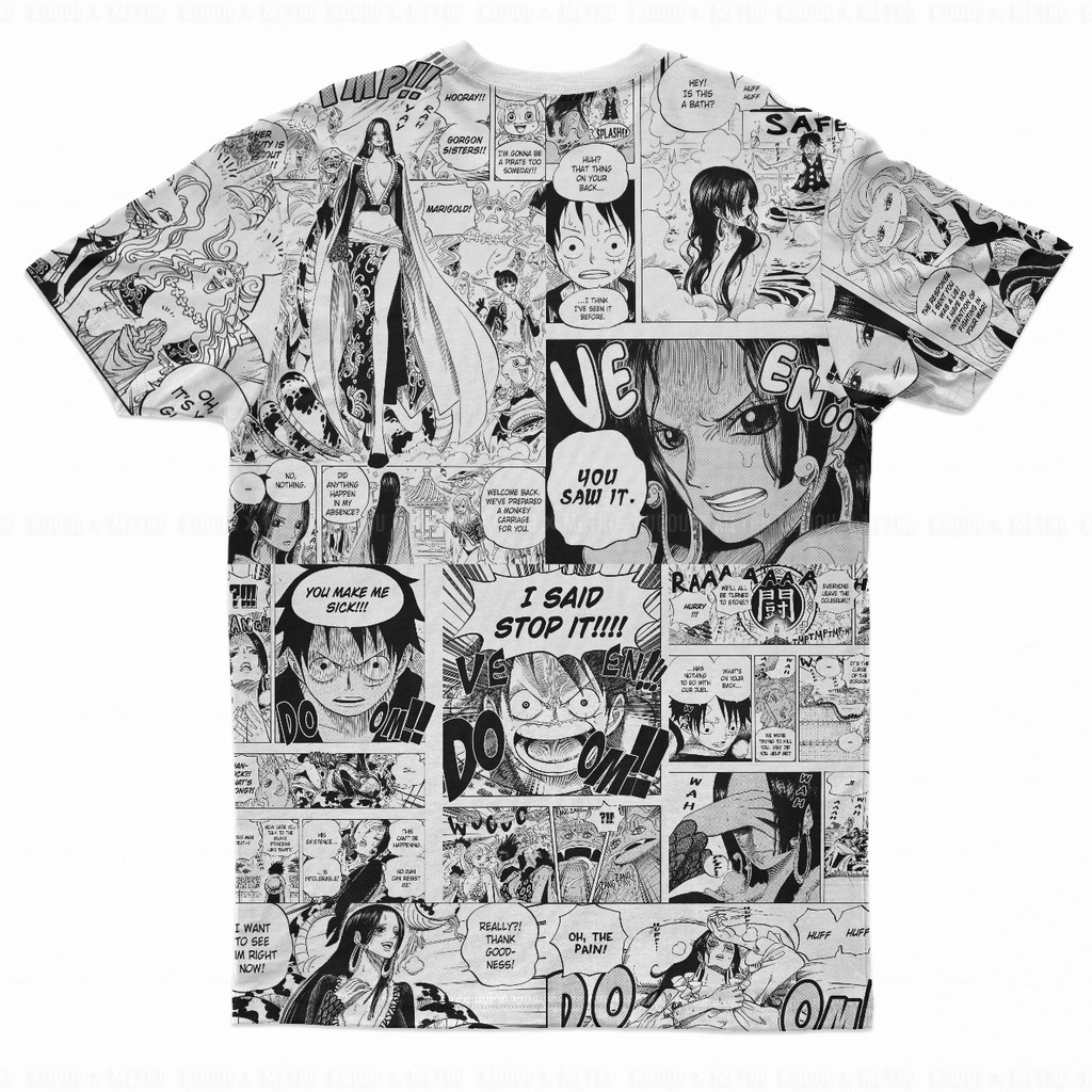Tshirt Boa Hancock Fullprint Anime Manga One Piece Kaos Dryfit Onepiece Nakama Mugiwara Crew Bajak Laut King of Pirate Full Printing Wibu Otaku Unisex