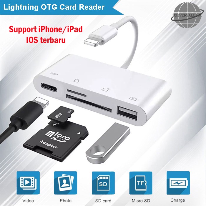 Lightning OTG USB Card reader 4 in 1