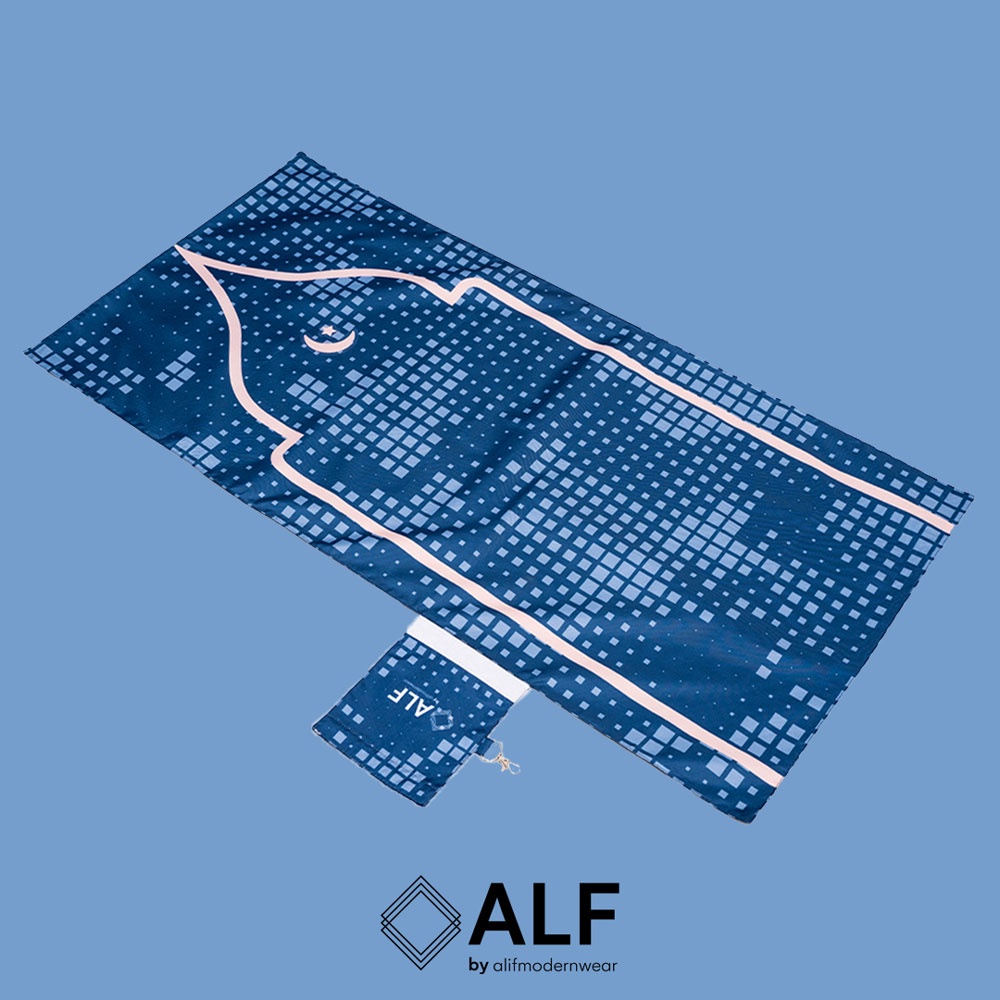 ALIF SAJADAH GENGGAM TRAVEL / SAKU / PORTABLE / WATERPROOF ( ALIF MODERN WEAR SJG-0169 )