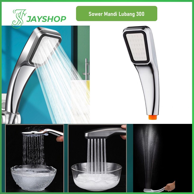 Kepala Shower Mandi 300 Aerator Lubang Tekanan Tinggi Pancuran Air Head Shower 300 Lubang