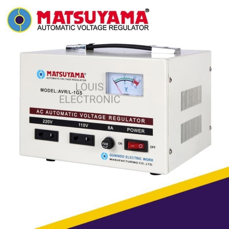 Stabilizer MATSUYAMA 1000 Watt Stavolt Stabilizer 1kva AVR L 1GS